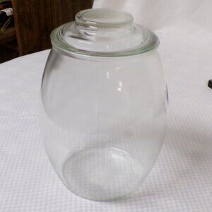 vintage glass cookie jar or candy canister